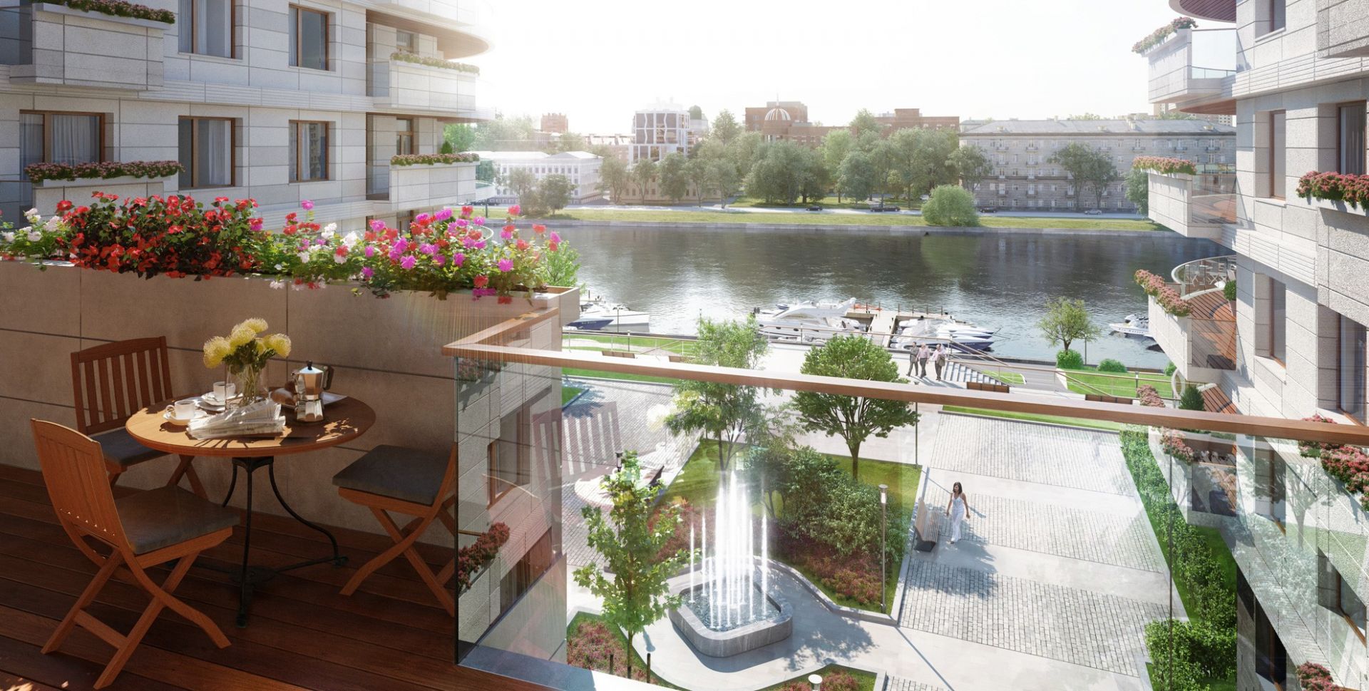 терраса на верхнем этаже ЖК Привилегия