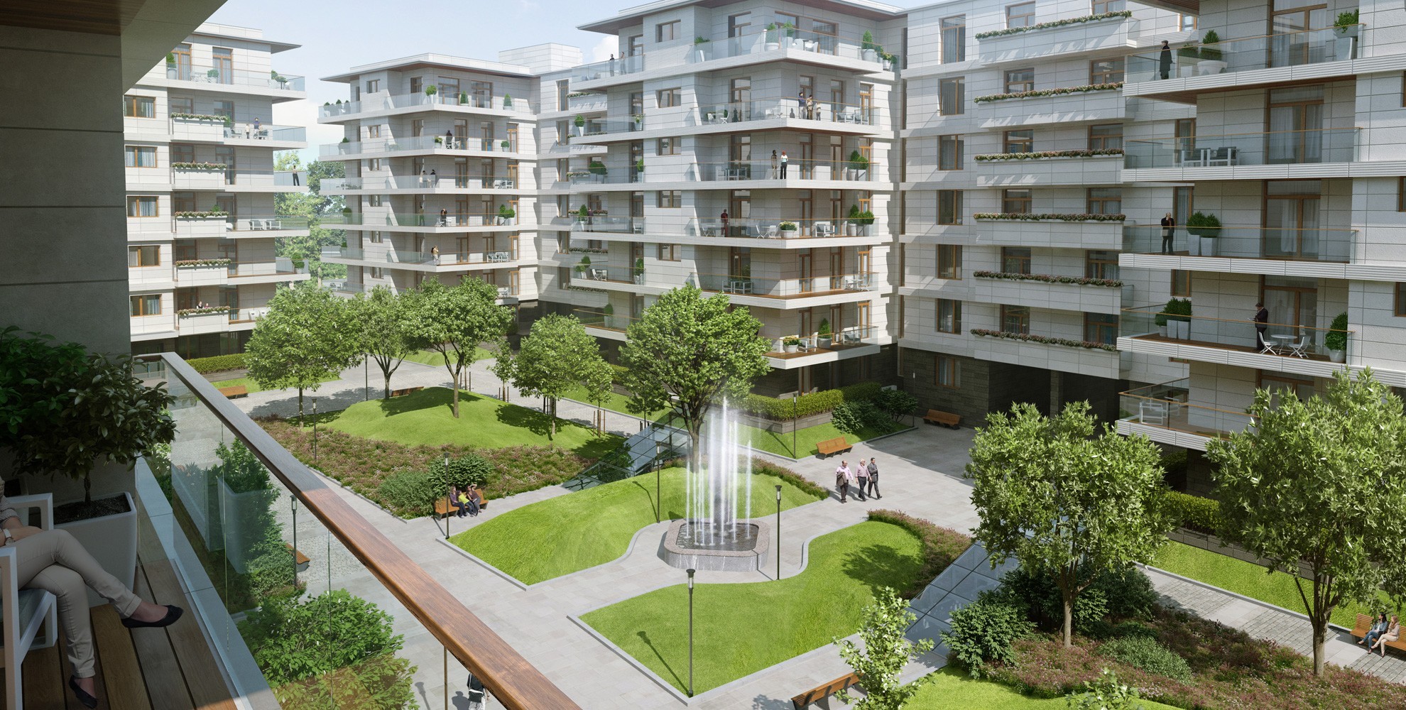 двор ЖК Привилегия